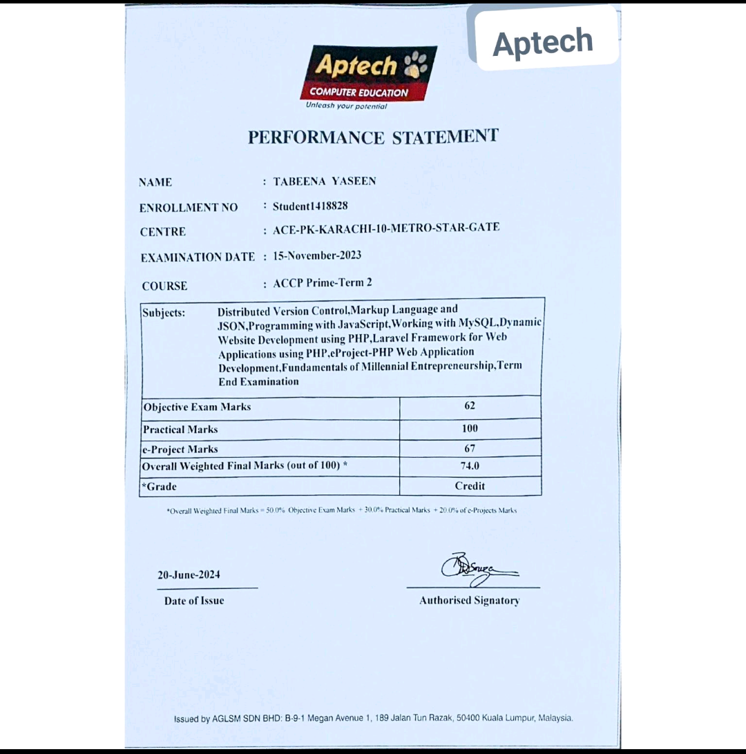 Certificate 2
